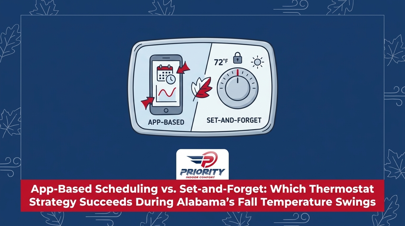 App-Based Scheduling vs. Set-and-Forget: Which Thermostat Strategy Succeeds During Alabama's Fall Temperature Swings