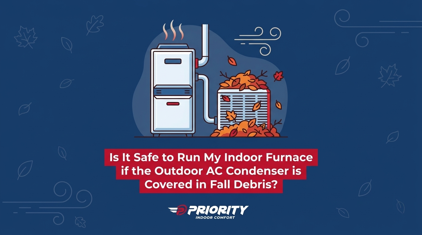 Is It Safe to Run My Indoor Furnace if the Outdoor AC Condenser is Covered in Fall Debris?